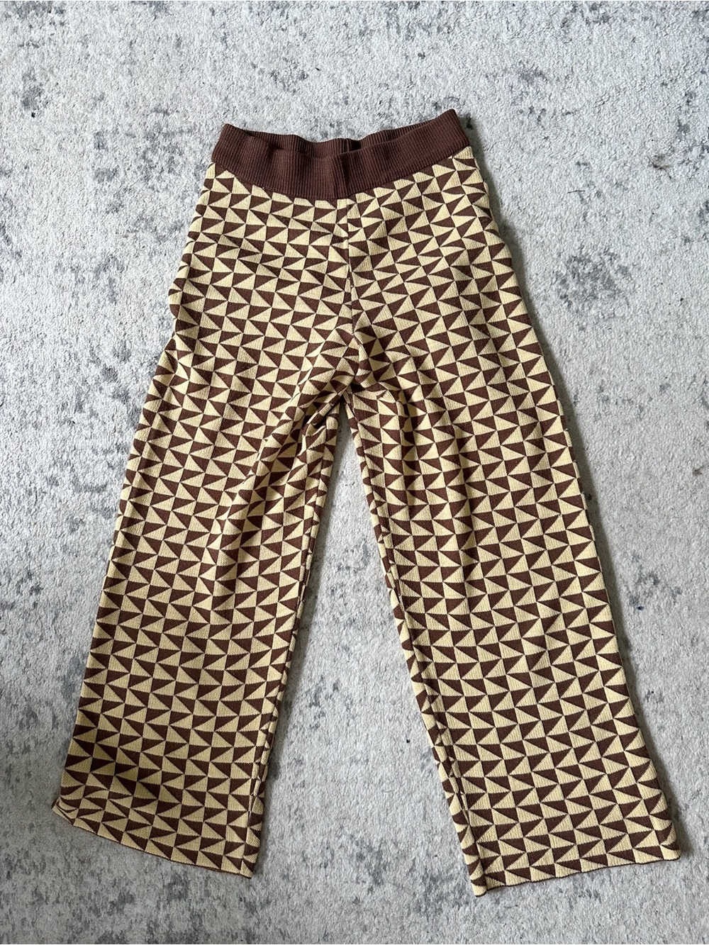 ZARA Pattered Knit Pants / youth 13-14 or women's Small